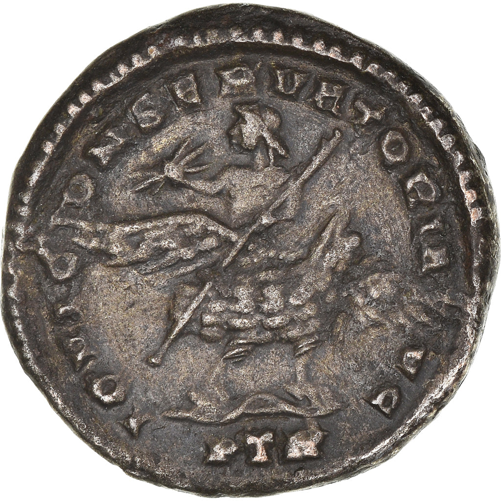 Moneta, Licinius I, Pseudo Argenteus, 313, Trier, AU(50-53), Miedź, RIC:825