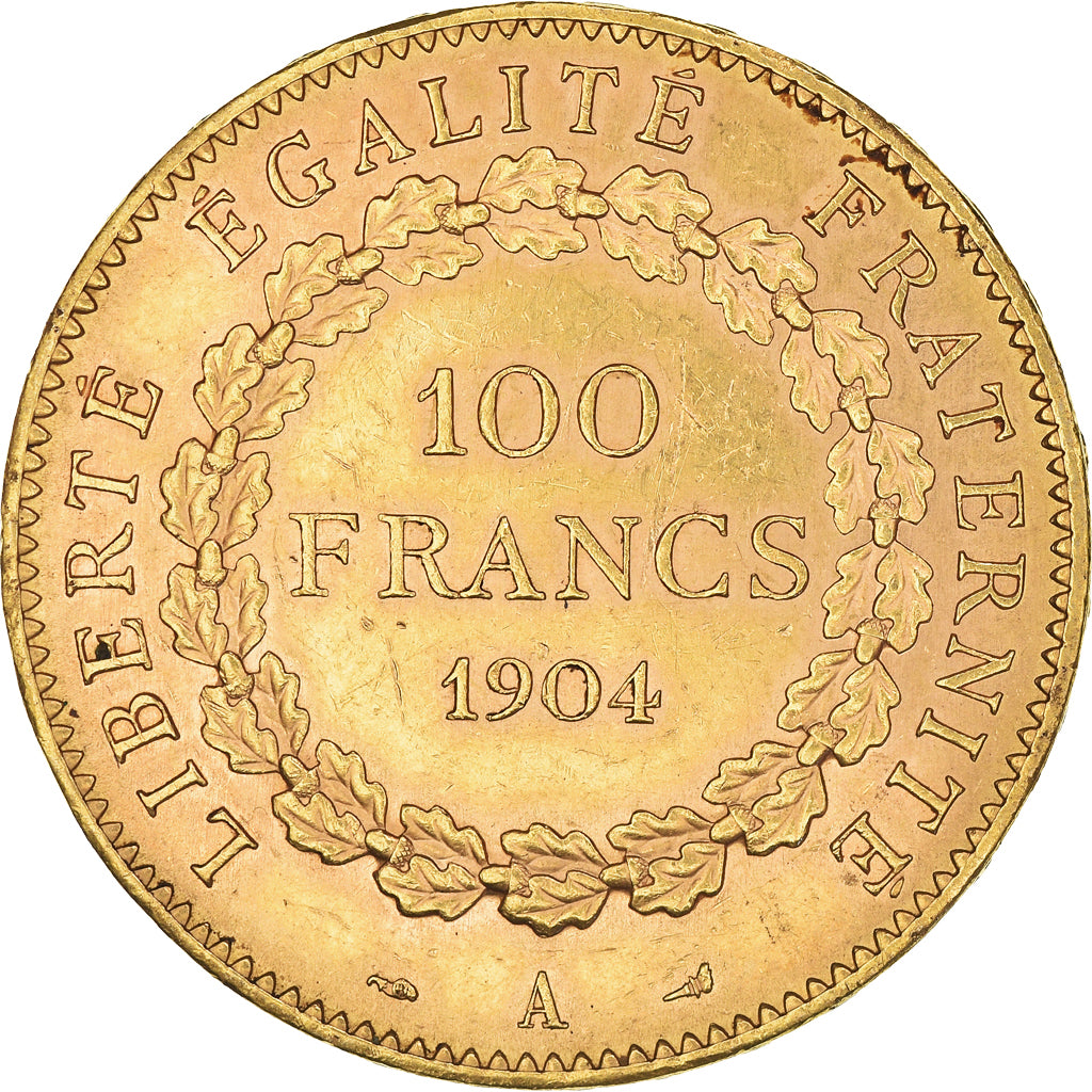 Moneta, Francia, Génie, 100 Francs, 1904, Paris, BB+, Oro, KM:832, Gadoury:1137