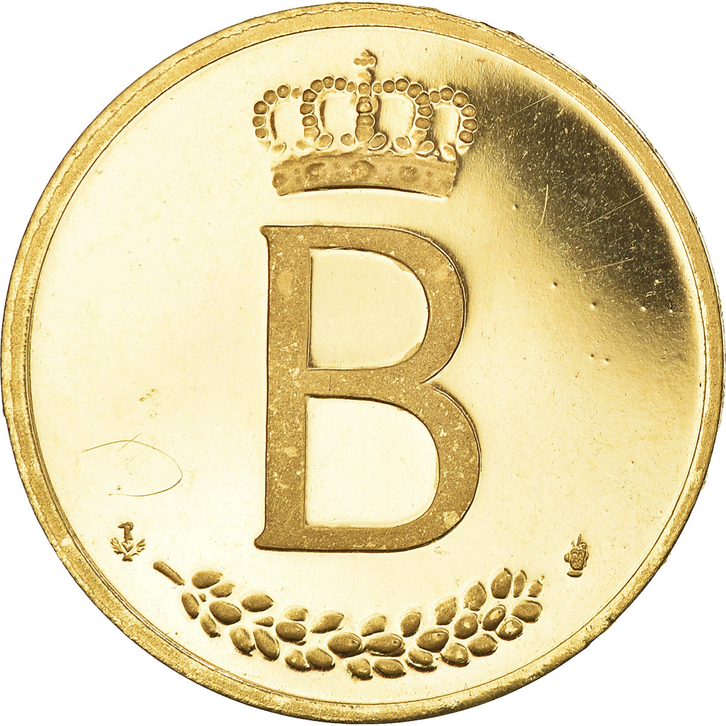 Belgique, Médaille, Baudouin - 25 ans de Règne, Politics, 1976, Latin, FDC, Or