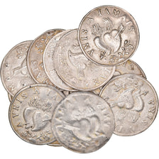 France, Love Token, Treizain, Denier bractéate à épouser, AU(50-53), Silver