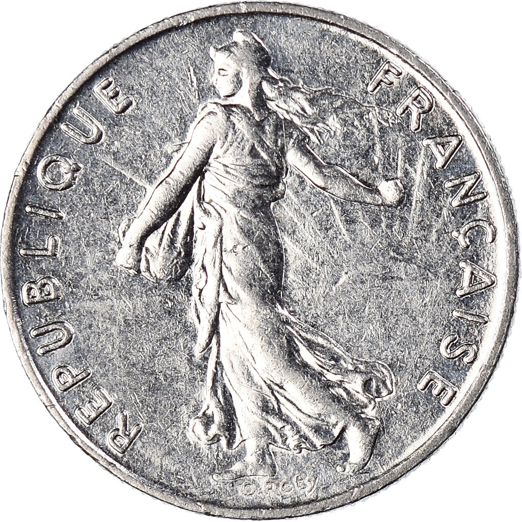 Moneta, Francja, 1/2 Franc, 1996