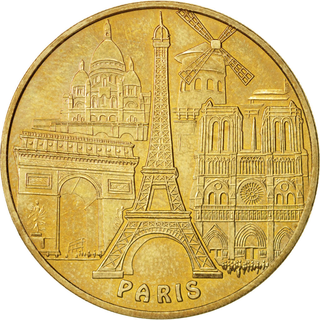 Frankreich, Touristic token, 75/ Les 5 Monuments, 2007, Monnaie de Paris