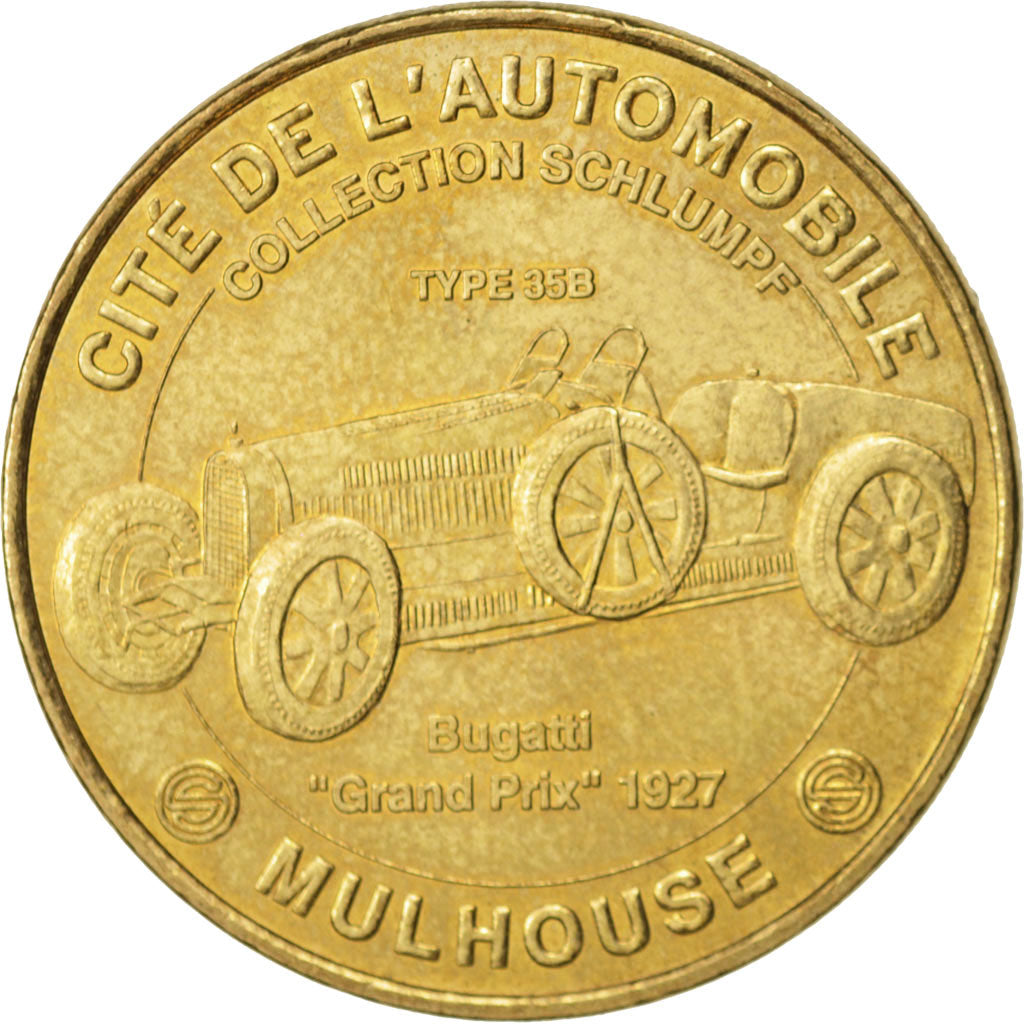 Frankreich, Token, Touristic token, 68/ Cité de l'Automobile - Bugatti 35B -