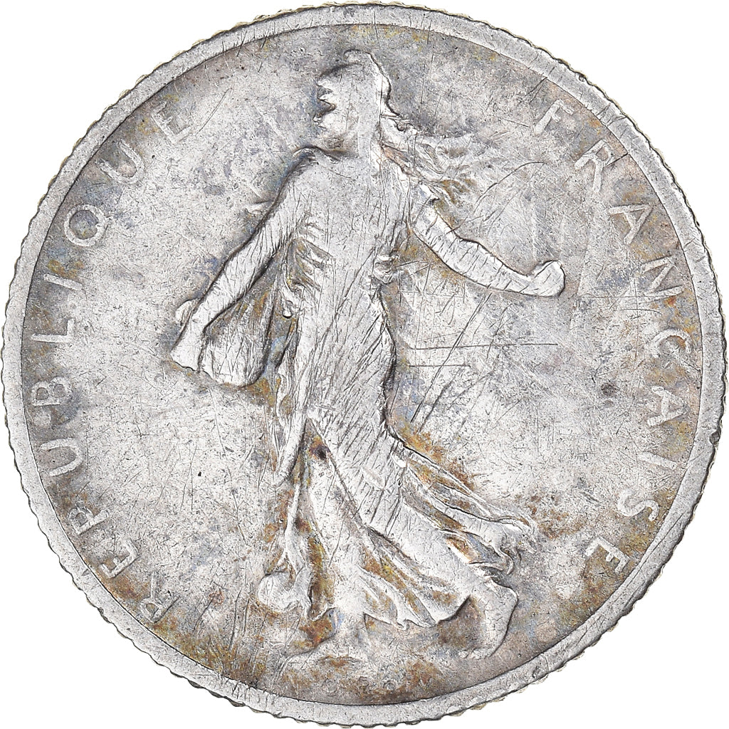 Monnaie, France, Semeuse, Franc, 1912, Paris, TB, Argent, Gadoury:467, KM:844.1