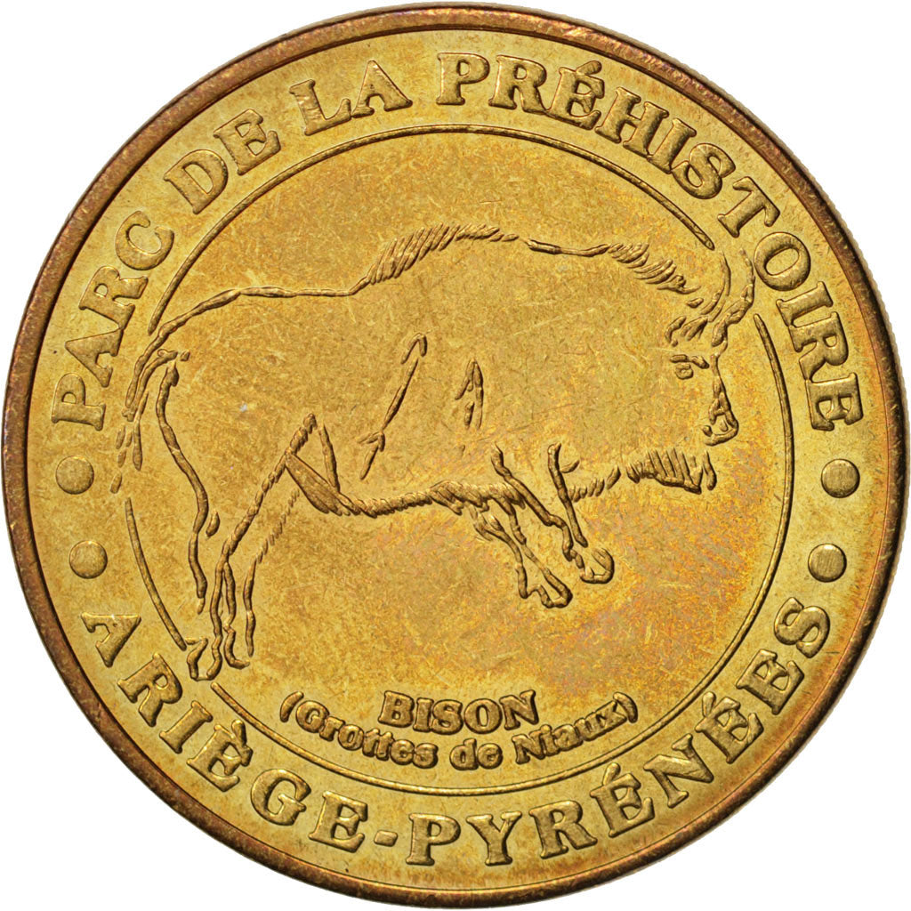 Frankreich, Touristic token, 09/ Parc de la Préhistoire - Bison, 2004, MDP