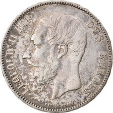 Münze, Belgien, Leopold II, 5 Francs, 5 Frank, 1868, SS+, Silber, KM:24