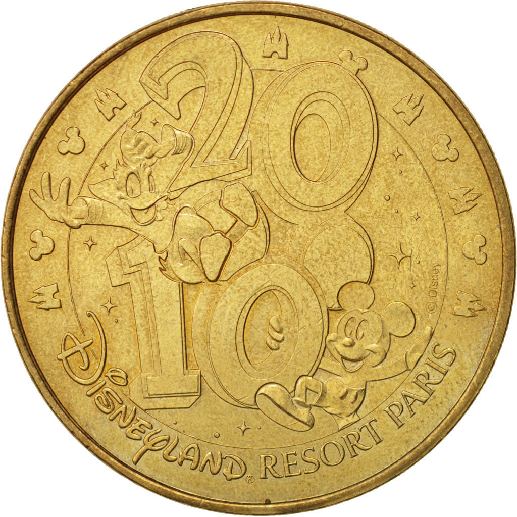 France, Jeton Touristique, 77/ Disneyland Paris, 2010, Monnaie de Paris