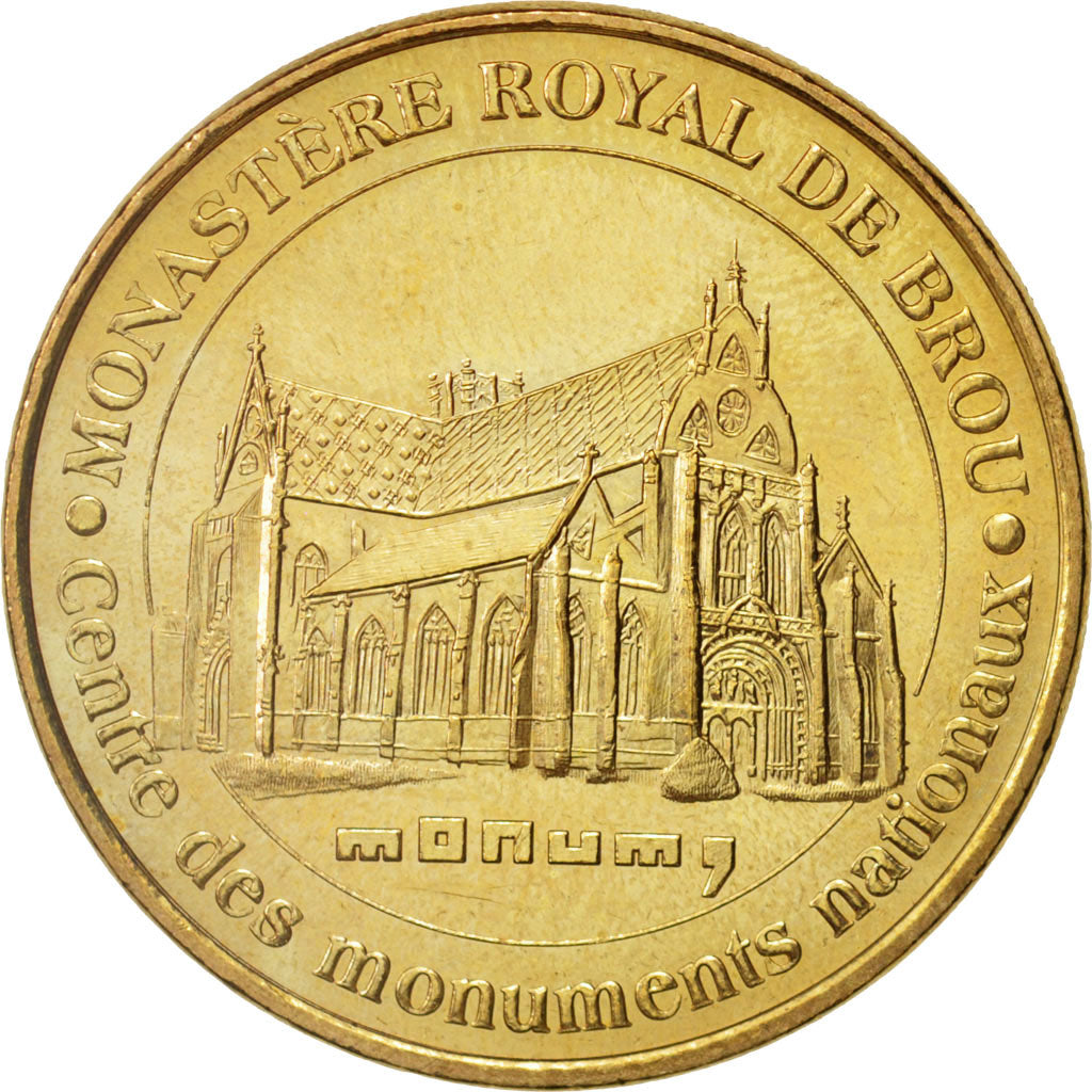 France, Jeton, Jeton Touristique, 01/ Monastère de Brou, Arts & Culture, 2007