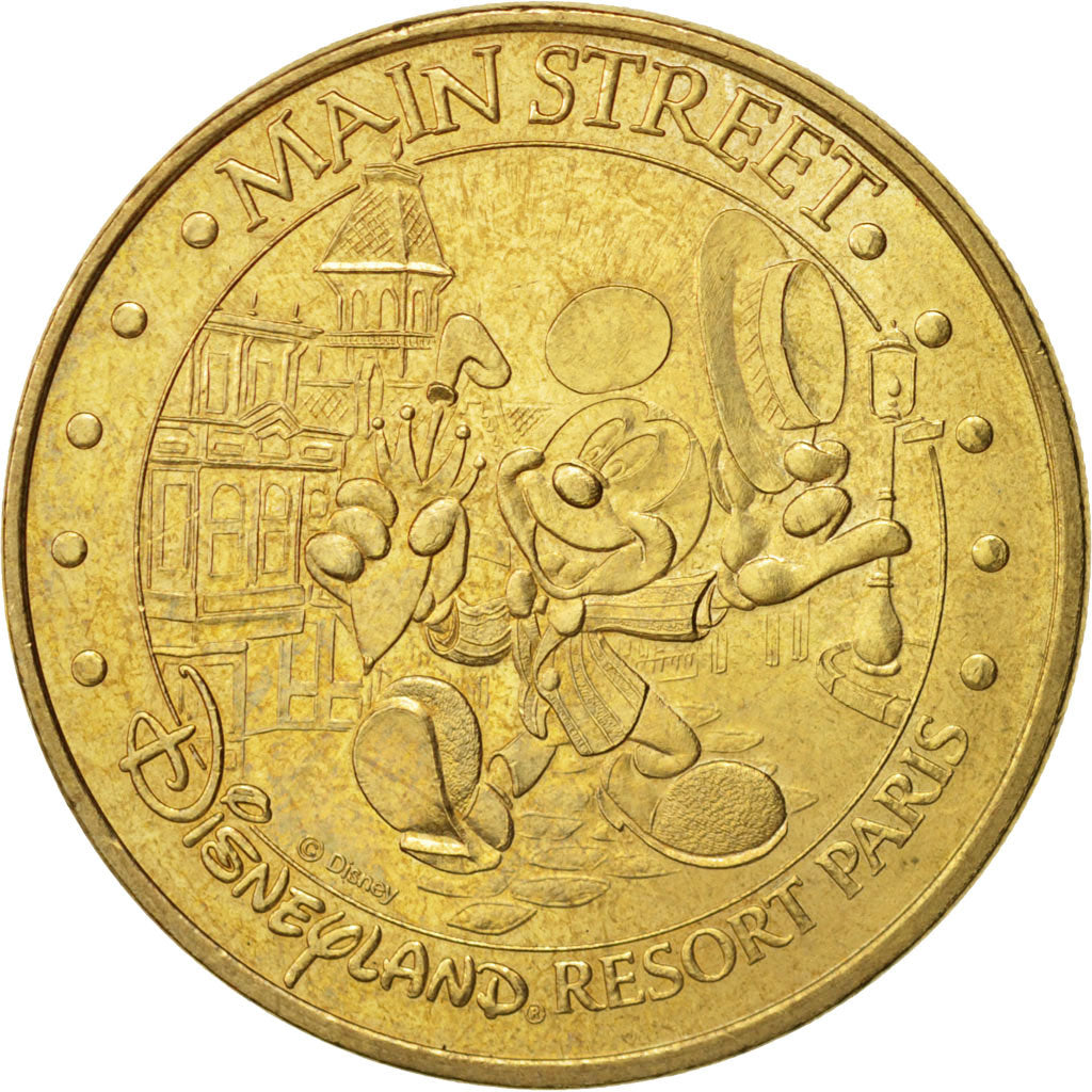 France, Jeton Touristique, 77/ Disneyland - Main Street, 2009, Monnaie de Paris