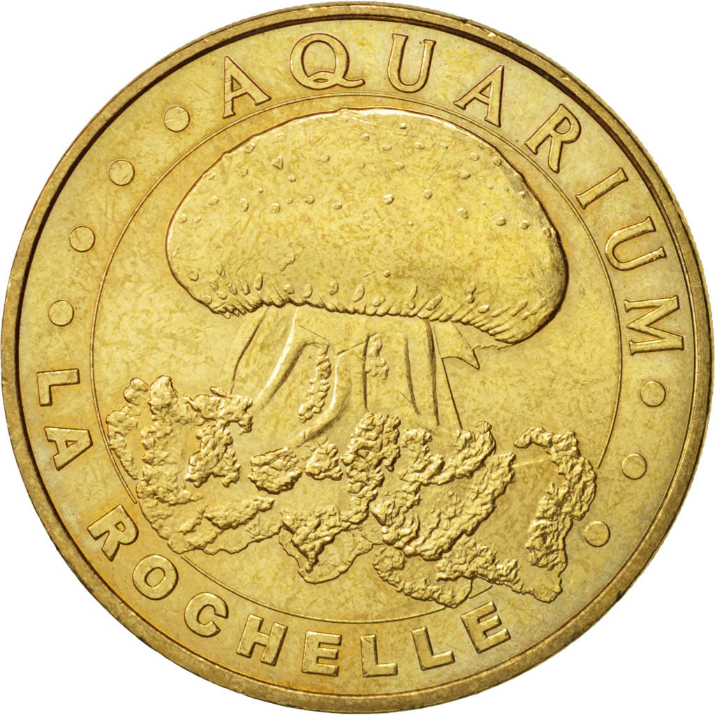 Francia, Token, Jetón turístico, 17/ Aquarium La Rochelle - Méduse, Arts &
