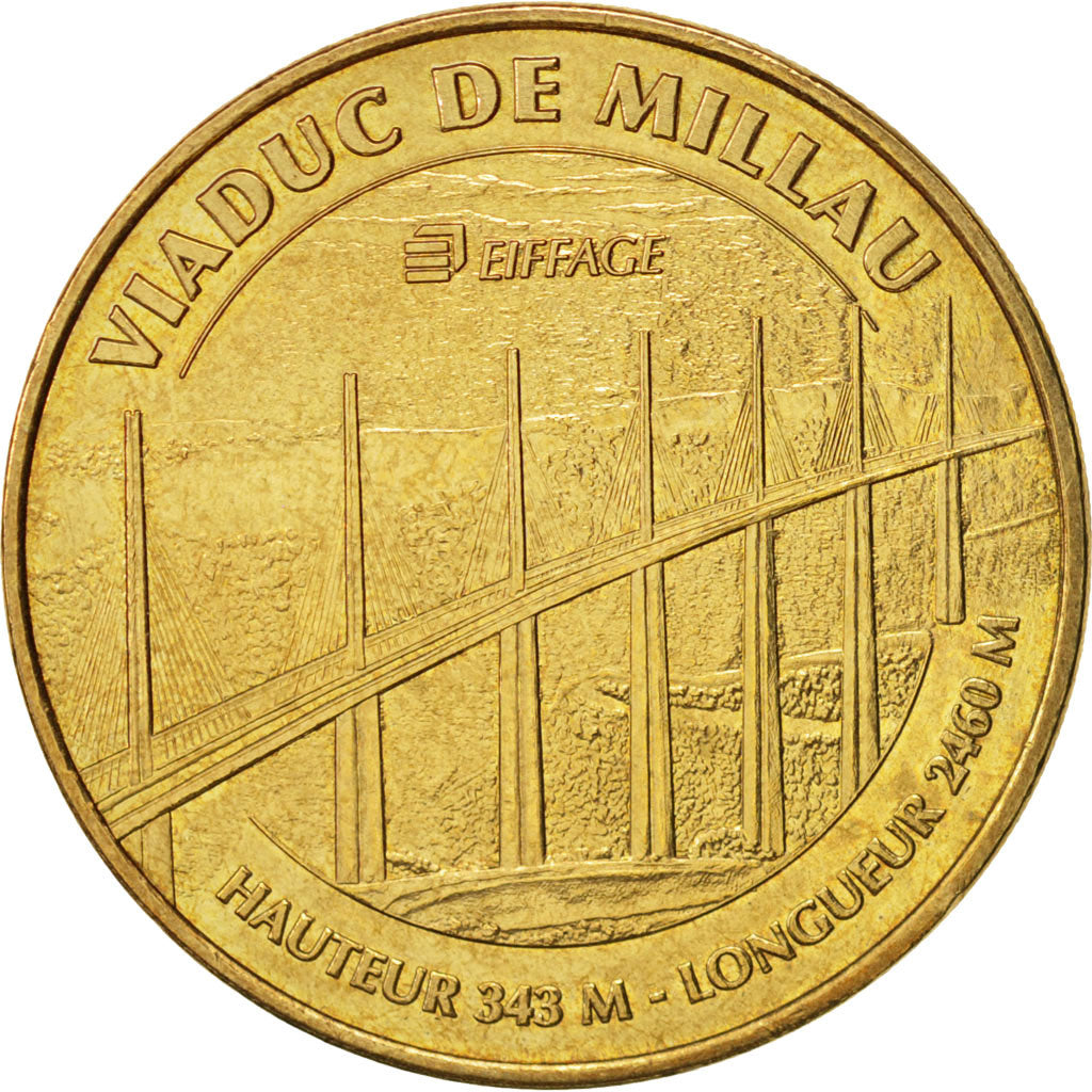 Frankreich, Token, Touristic token, 12/ Viaduc de Millau, Arts & Culture, 2009