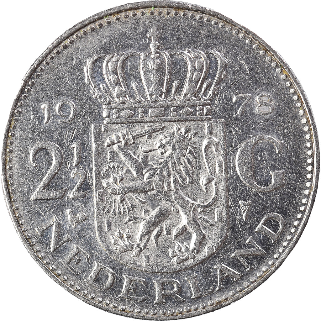 Moneda, Países Bajos, 2-1/2 Gulden, 1978