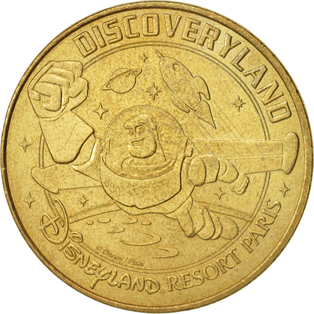 Francia, Token, Touristic token, 77/ Disneyland - Buzz, Arts & Culture, 2010,...