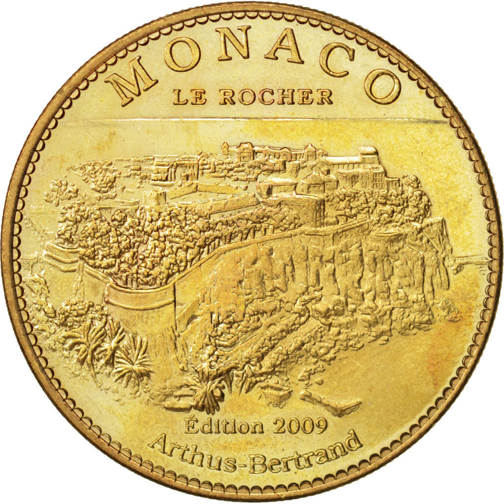 Francia, Token, Touristic token, 98/ Monaco - Le Rocher, Arts & Culture, 2009