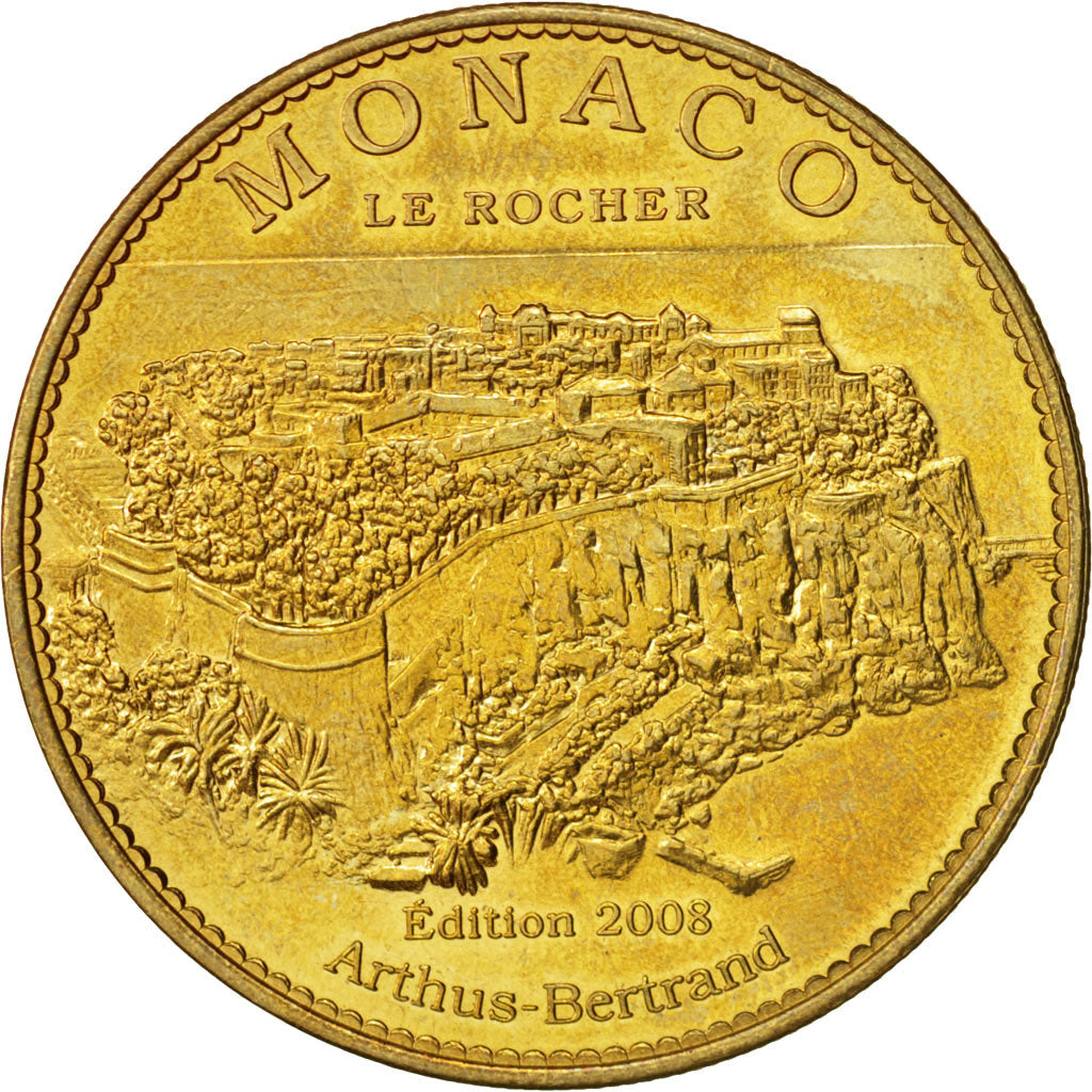 Frankreich, Touristic token, 98/ Monaco - Le Rocher, 2008, Arthus Bertrand