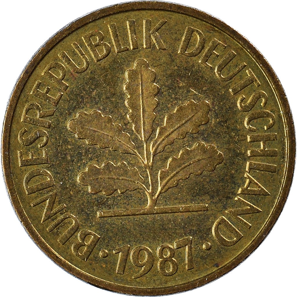 Munten, Federale Duitse Republiek, 5 Pfennig, 1987