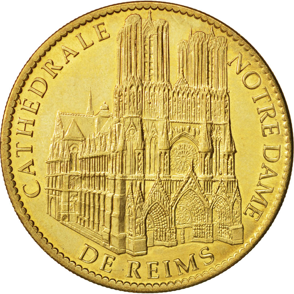 Francia, Token, Touristic token, 51/ Cathédrale Notre-Dame - Reims, Arts & C...