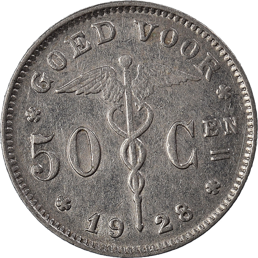 Moneta, Belgio, 50 Centimes, 1928