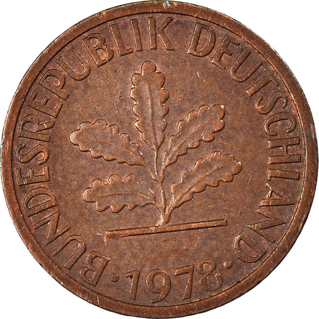 Monnaie, République fédérale allemande, Pfennig, 1978