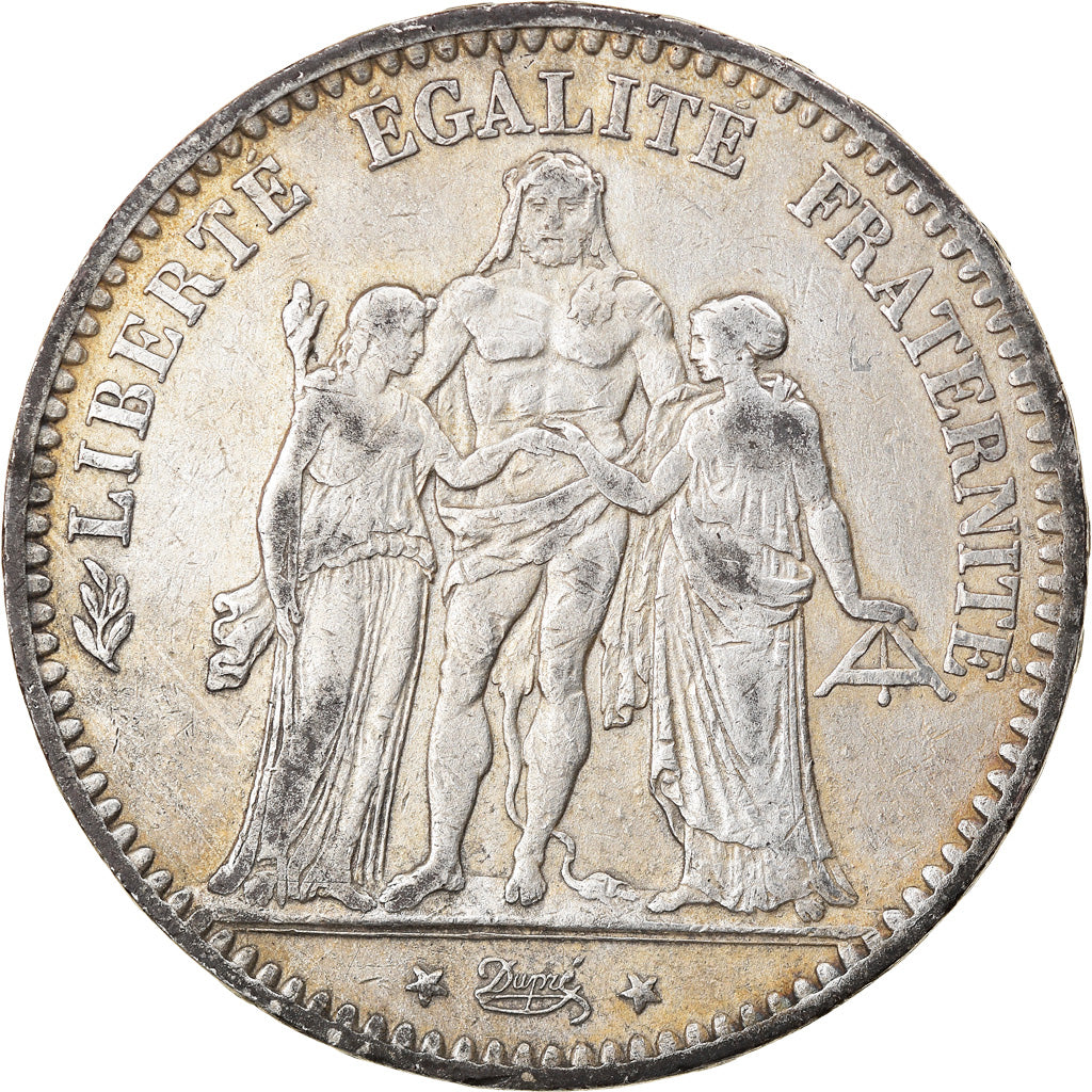 Coin, France, Hercule, 5 Francs, 1877, Paris, VF(30-35), Silver, KM:820.1