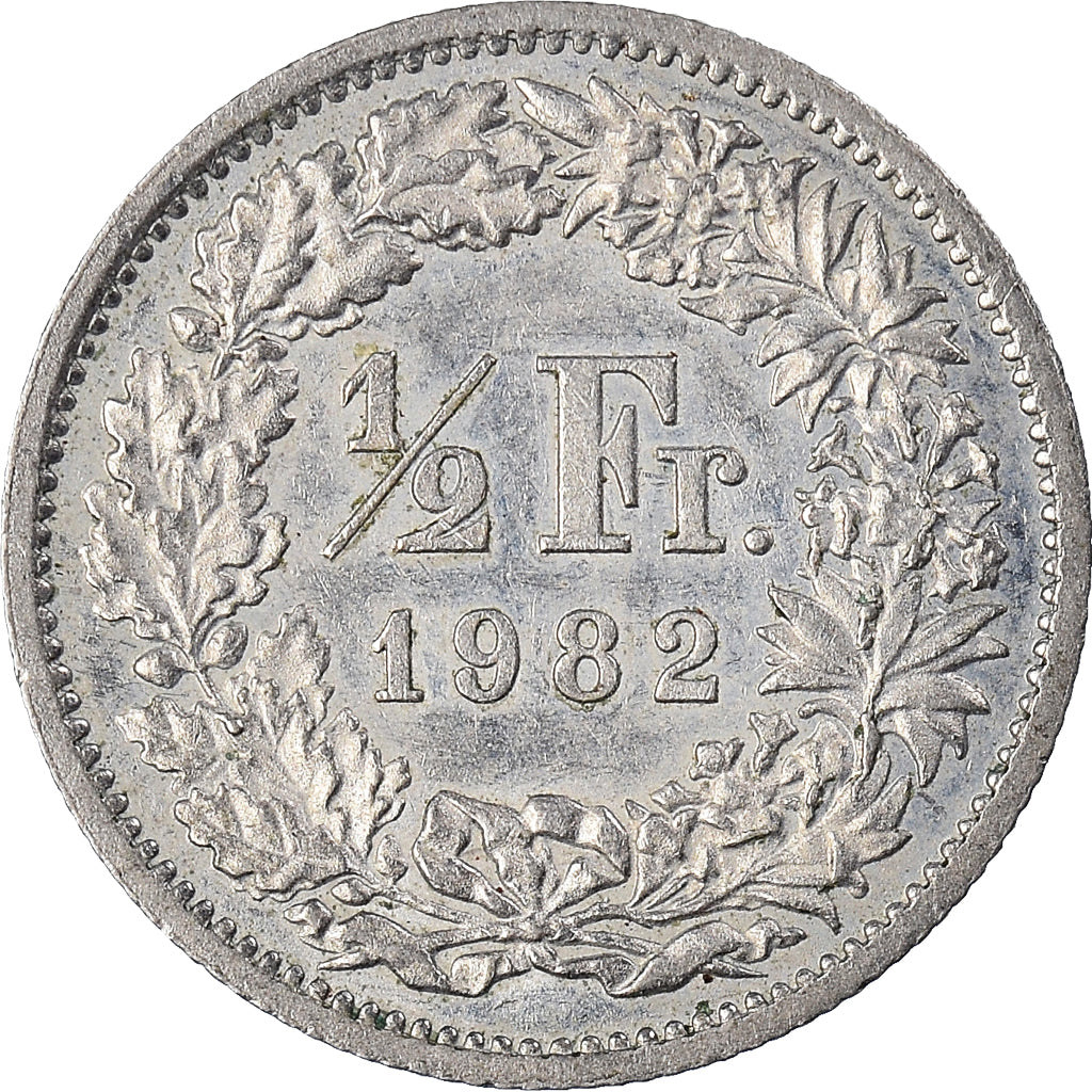Moeda, Suíça, 1/2 Franc, 1982