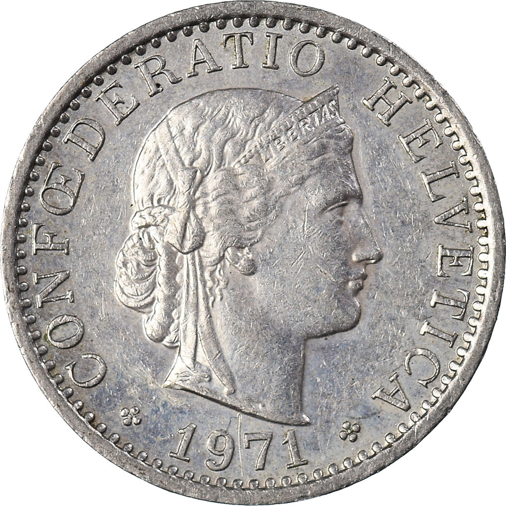 Coin, Switzerland, 20 Rappen, 1971