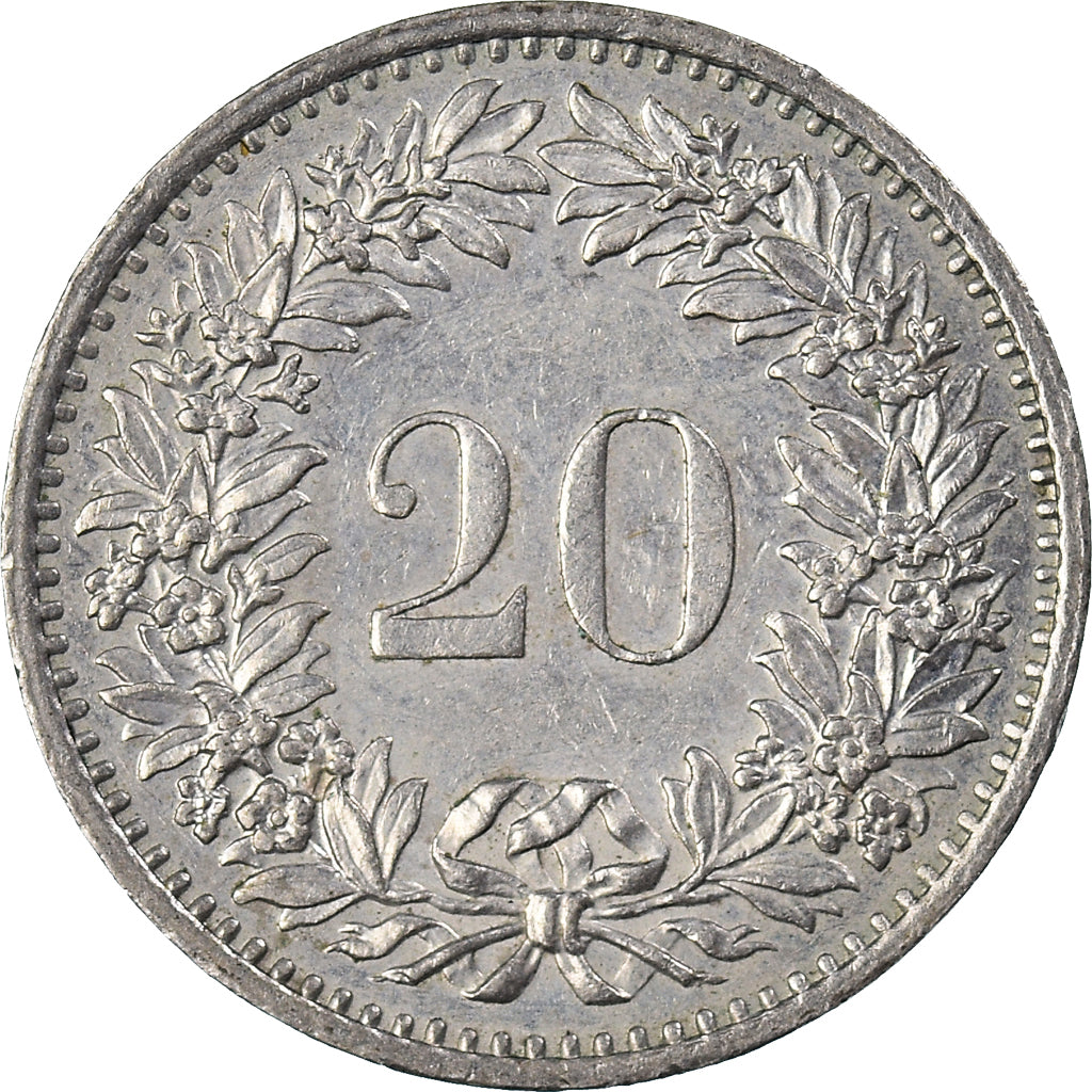 Coin, Switzerland, 20 Rappen, 1971
