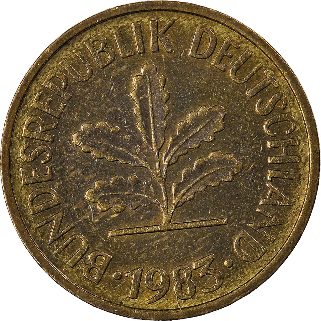 Moeda, ALEMANHA - REPÚBLICA FEDERAL, 5 Pfennig, 1983