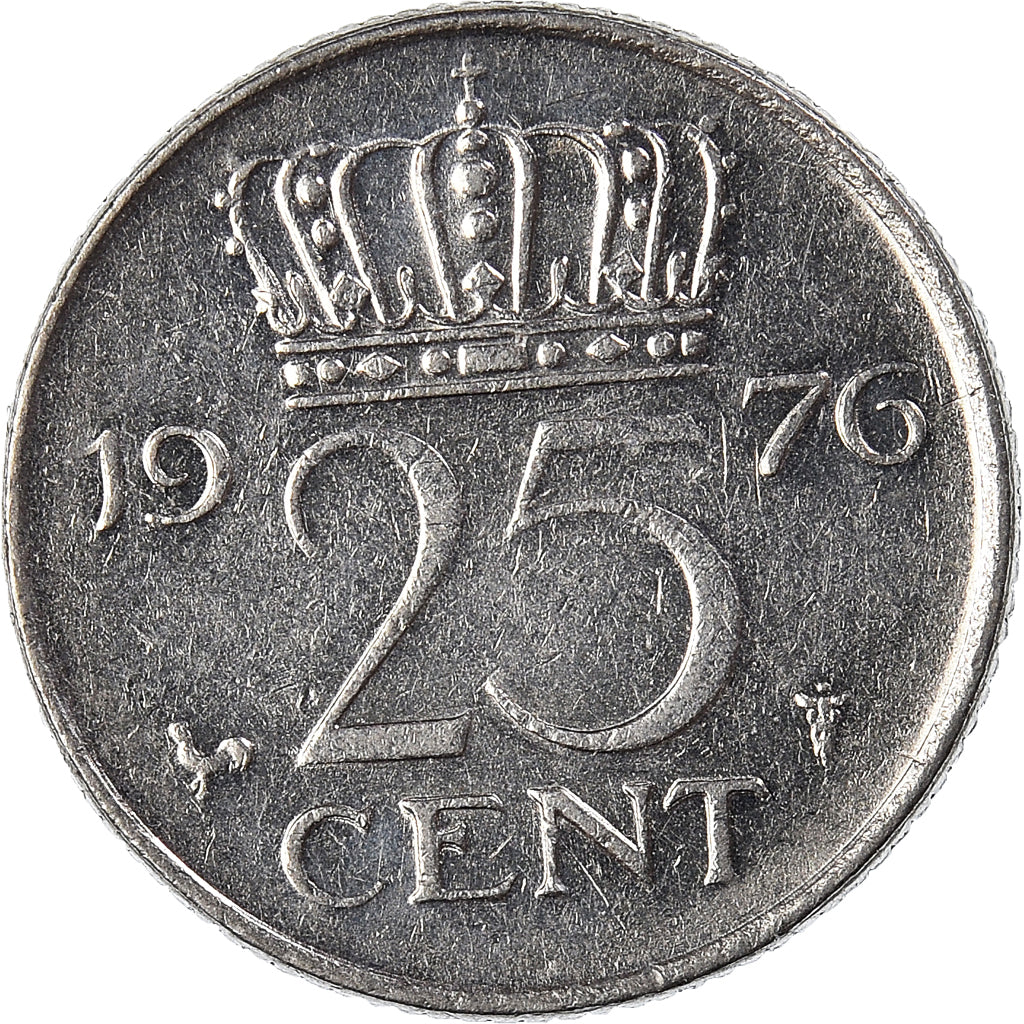 Münze, Niederlande, 25 Cents, 1976