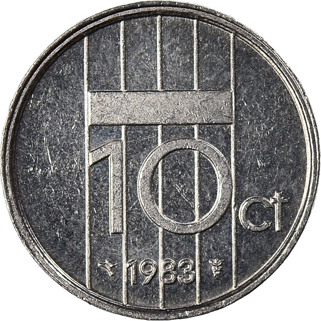 Moneda, Países Bajos, 10 Cents, 1983