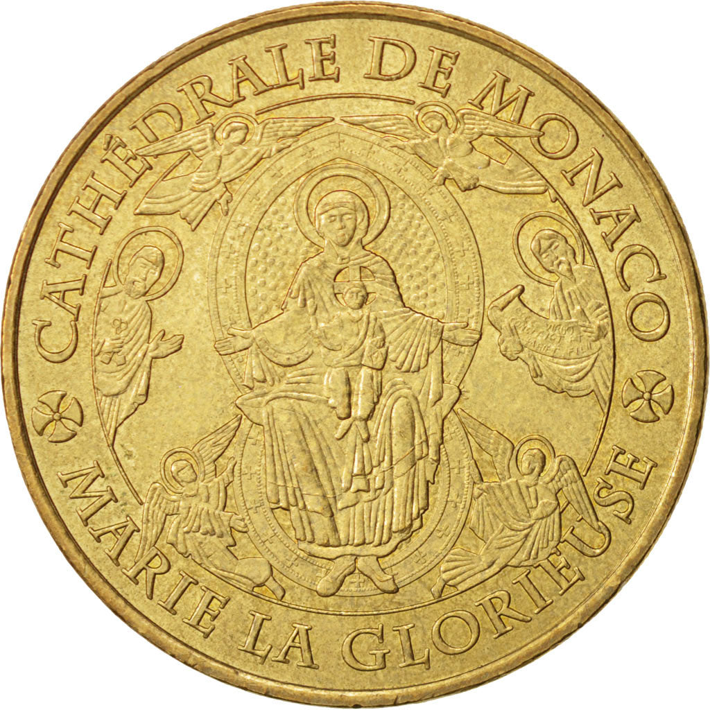 Francia, Token, Jetón turístico, 98/ Cathédrale de Monaco - Marie La