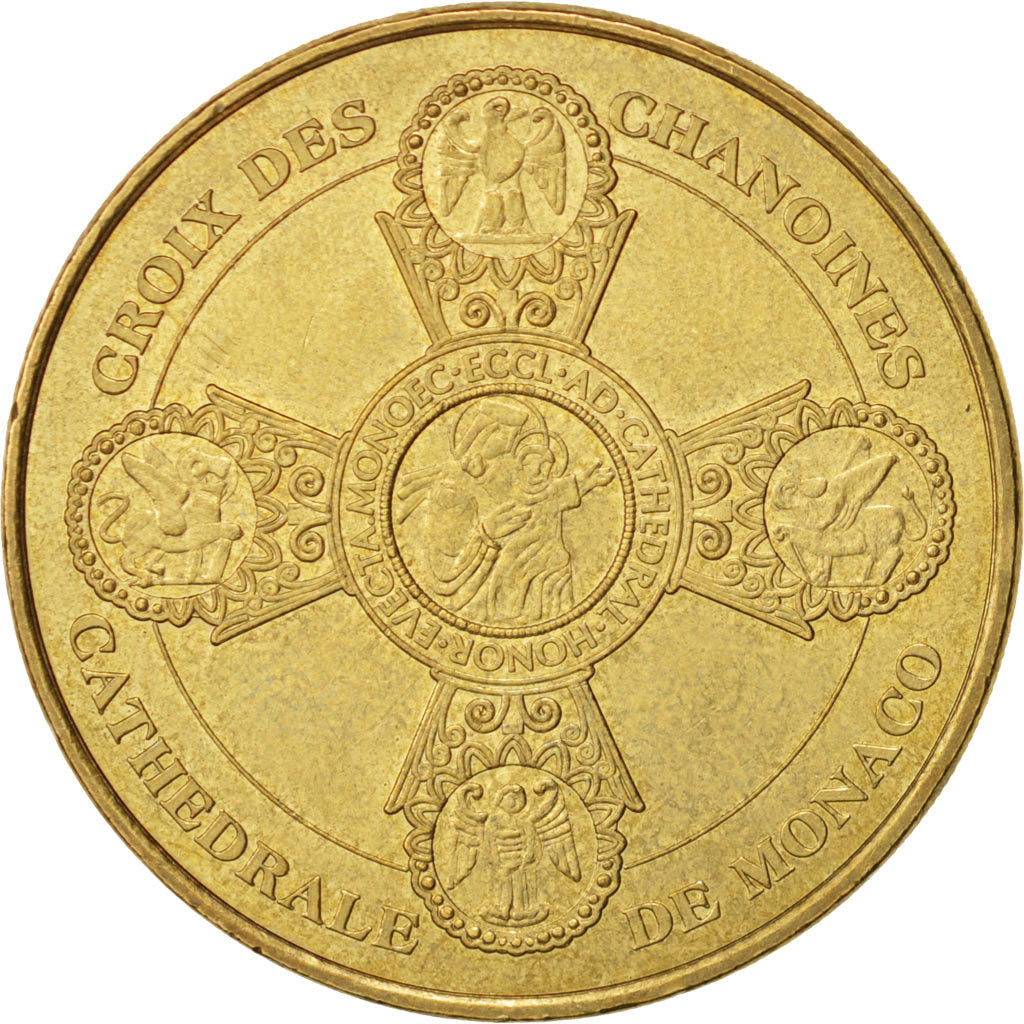 Francia, Token, Jetón turístico, 98/ Cathédrale de Monaco - Marie La