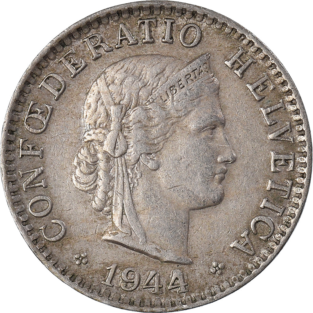Coin, Switzerland, 20 Rappen, 1944