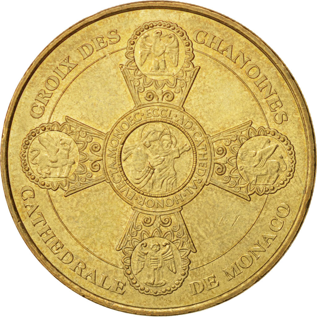 France, Token, Touristic token, 98/ Cathédrale de Monaco, Arts & Culture, 2012