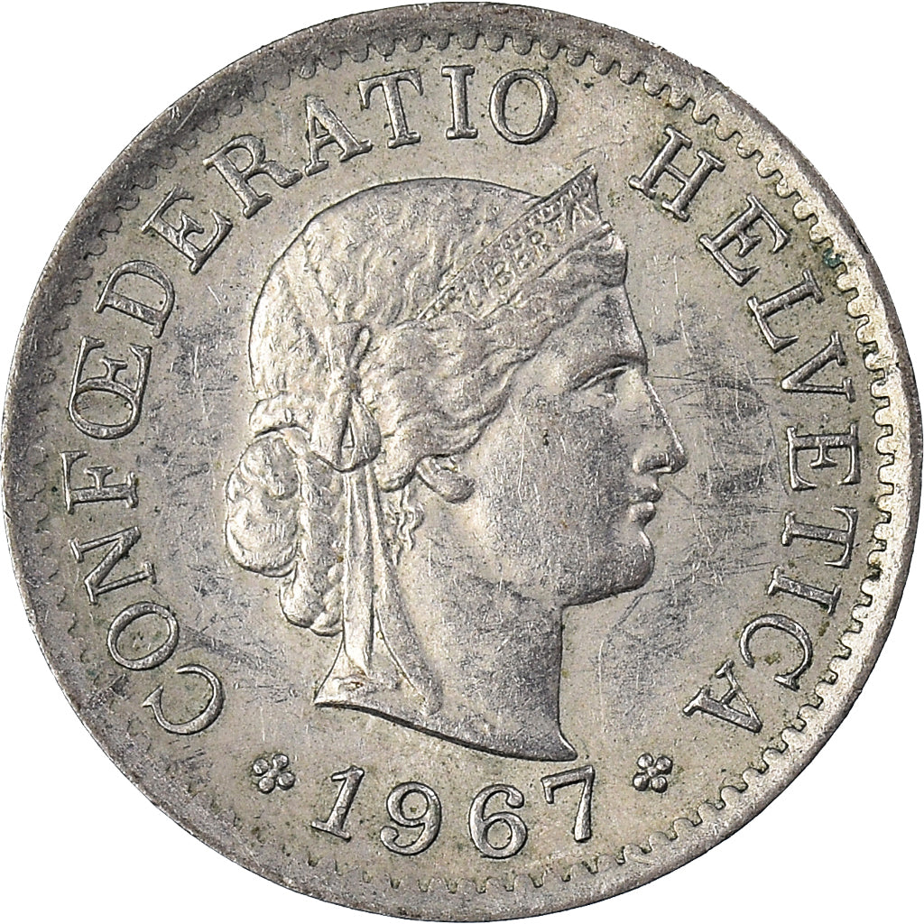 Münze, Schweiz, 5 Rappen, 1967