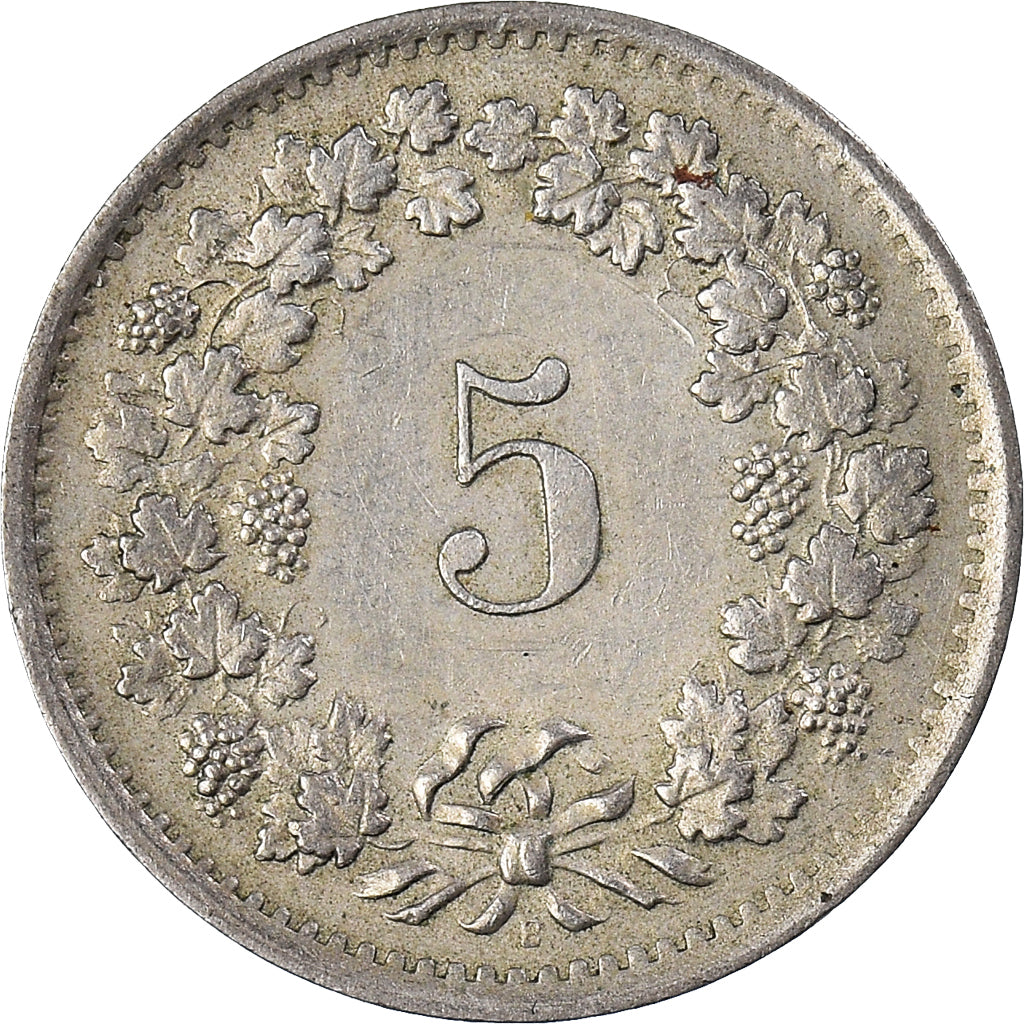 Münze, Schweiz, 5 Rappen, 1967