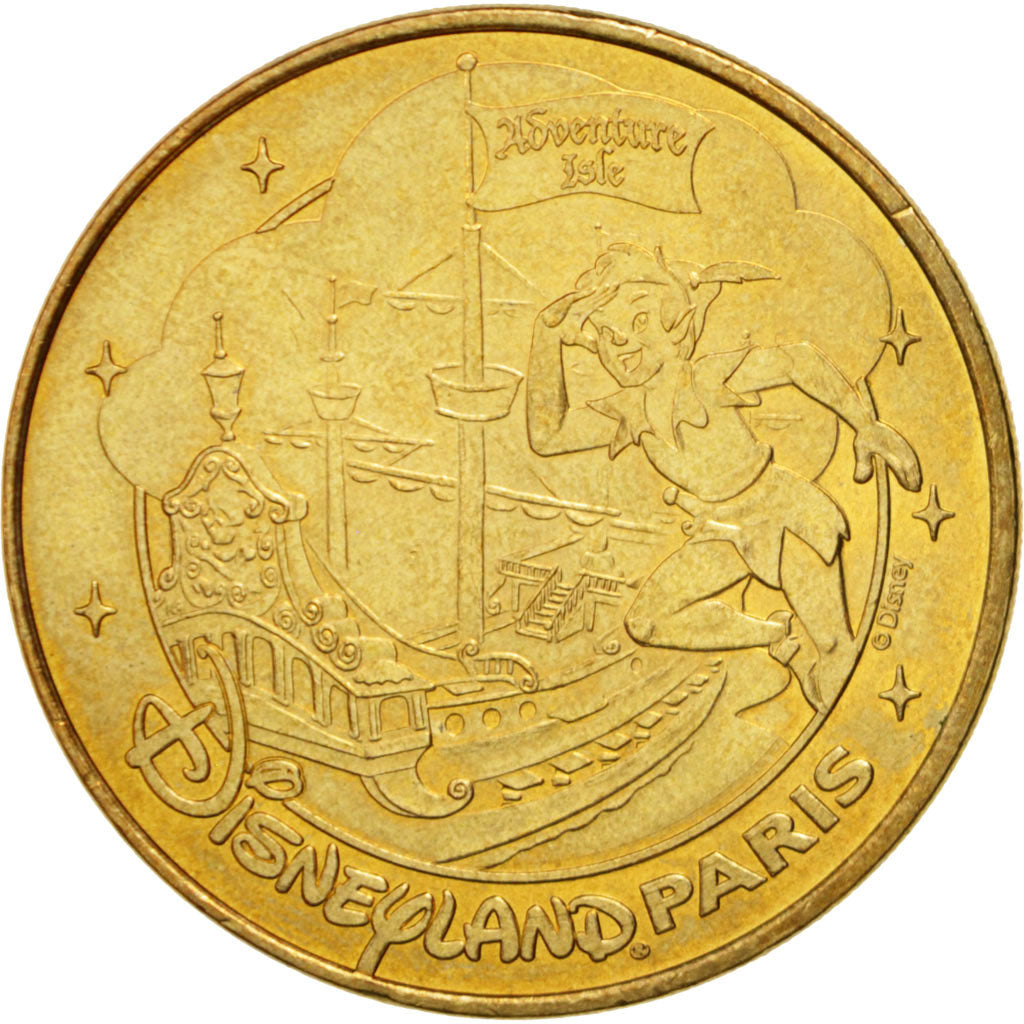 Francia, Token, Touristic token, 77/ Disneyland - Peter Pan, Arts & Culture,...