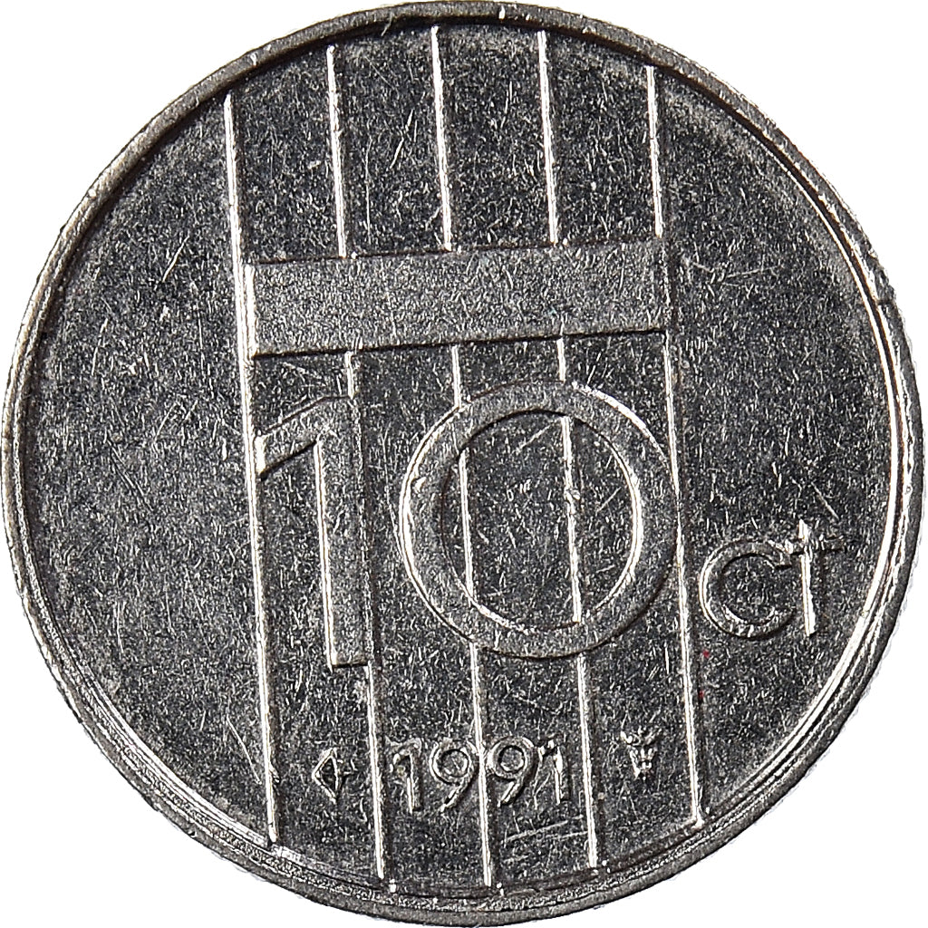 Moneta, Holandia, 10 Cents, 1991