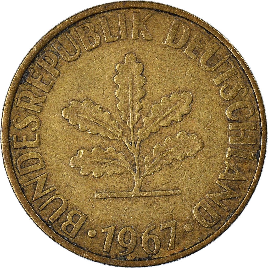 Moneta, Niemcy - RFN, 10 Pfennig, 1967