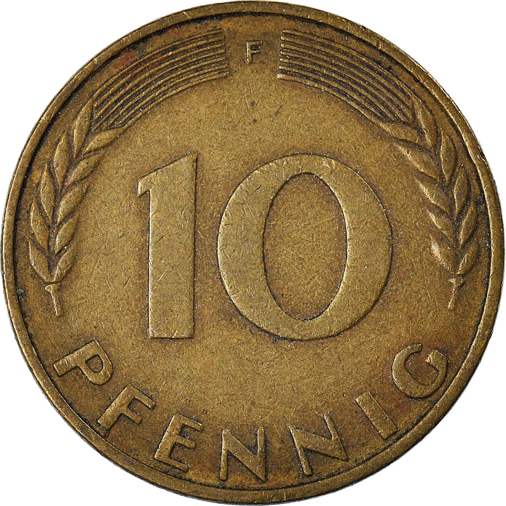 Moneta, Niemcy - RFN, 10 Pfennig, 1967