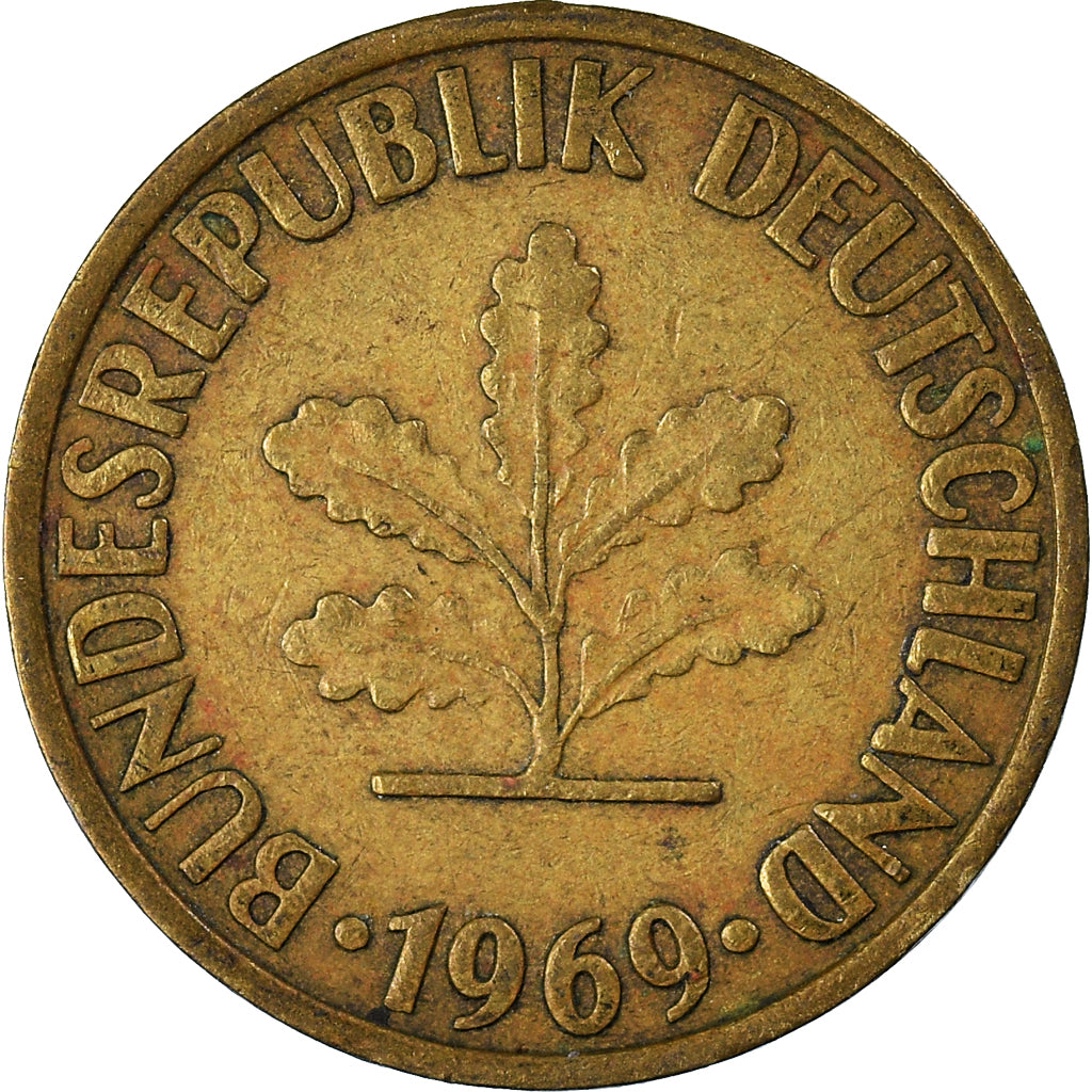 Moneta, Niemcy - RFN, 10 Pfennig, 1969