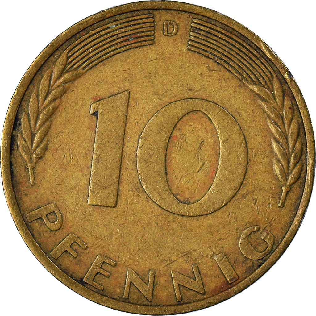 Moneta, Niemcy - RFN, 10 Pfennig, 1969