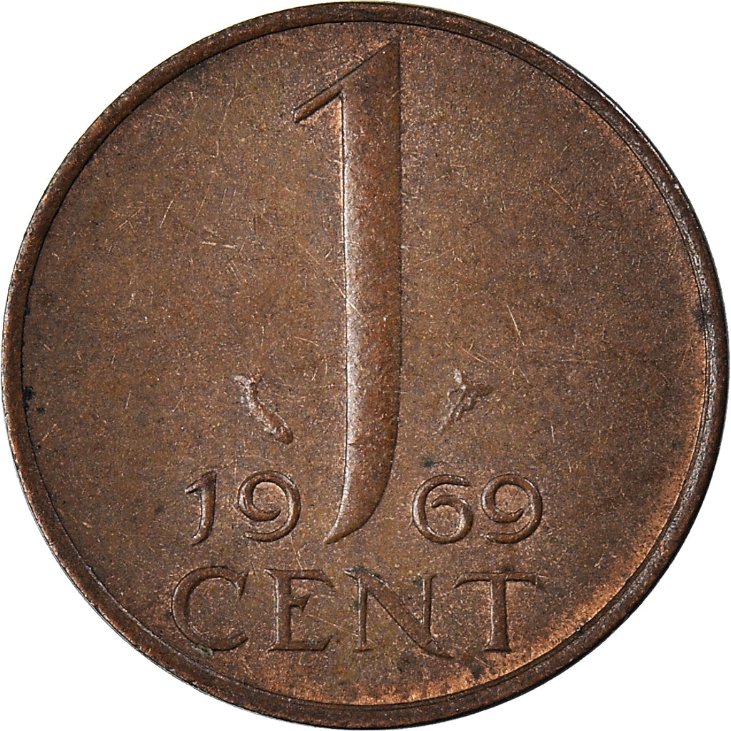 Munten, Nederland, Cent, 1969