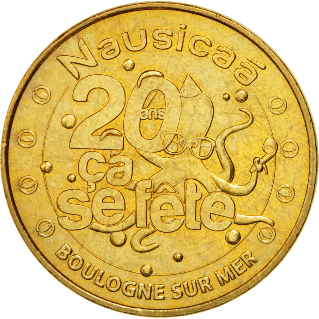 Francia, Token, Jetón turístico, 62/ Nausicaà - 20 ans, Arts & Culture, 2011