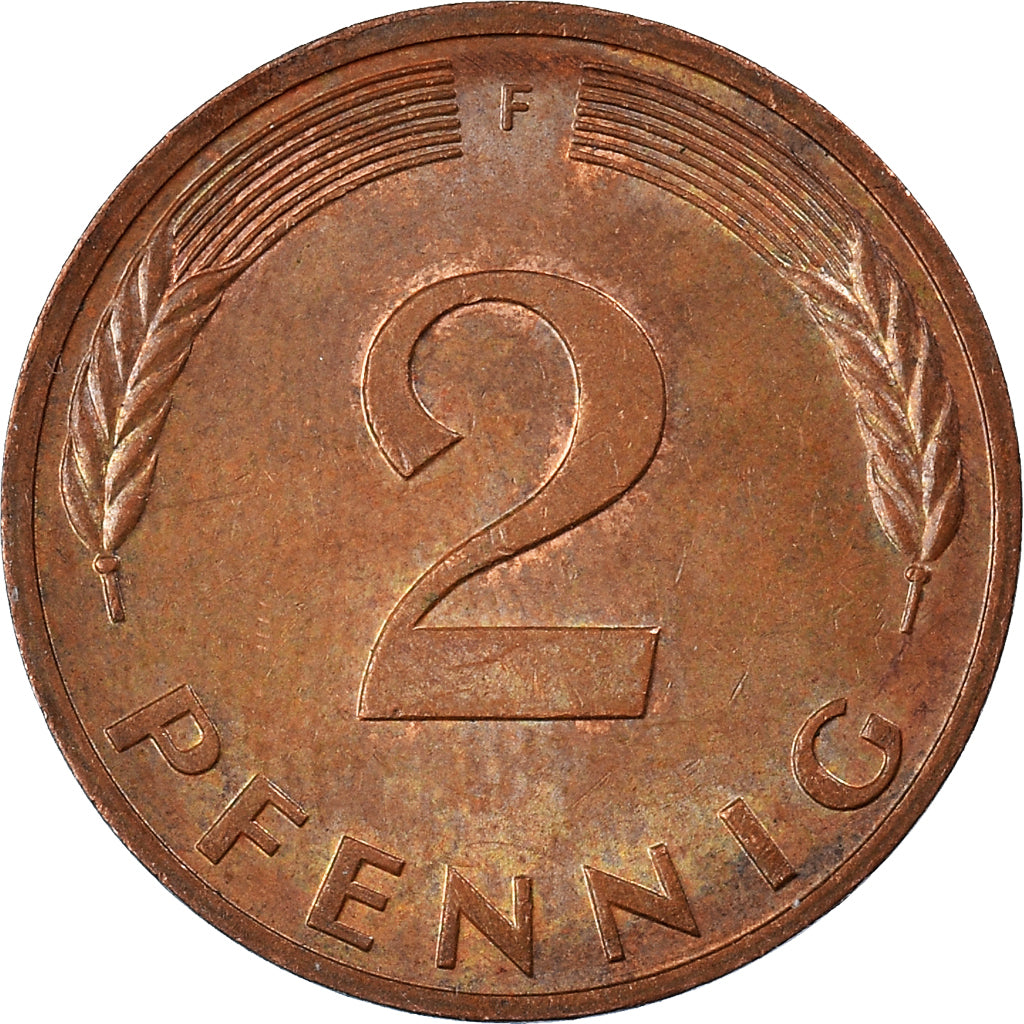 Moeda, ALEMANHA - REPÚBLICA FEDERAL, 2 Pfennig, 1978