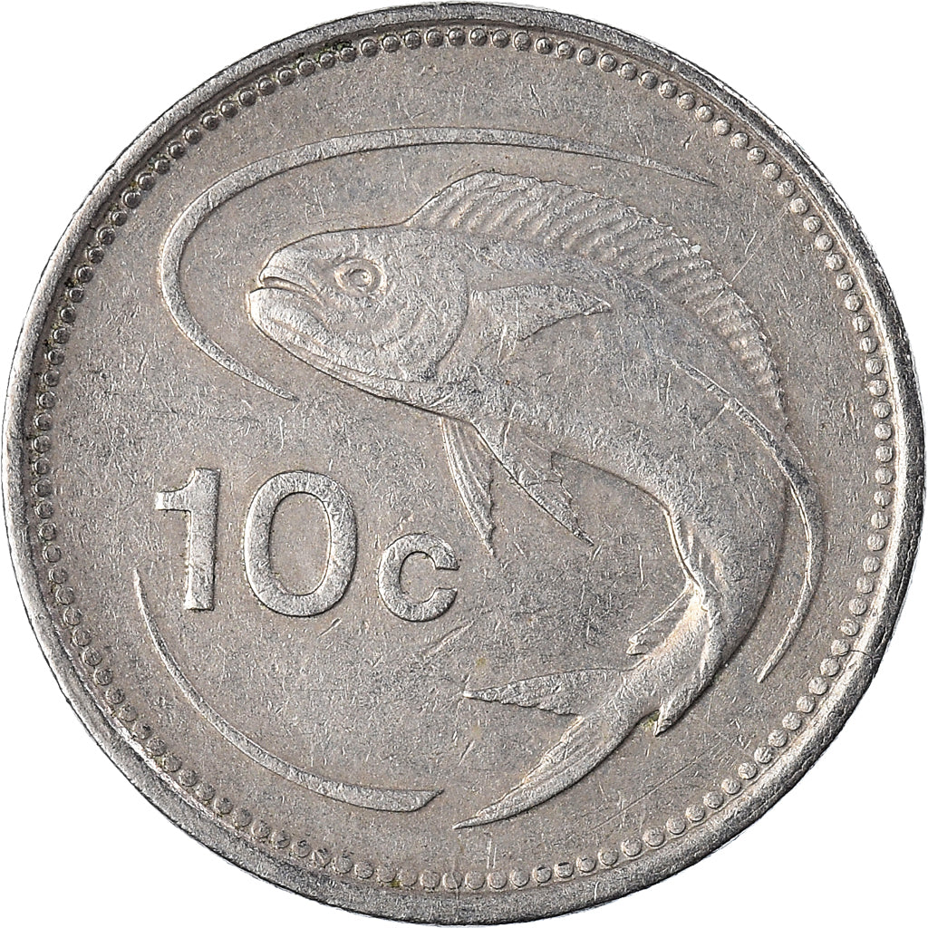 Moeda, Malta, 10 Cents, 1986