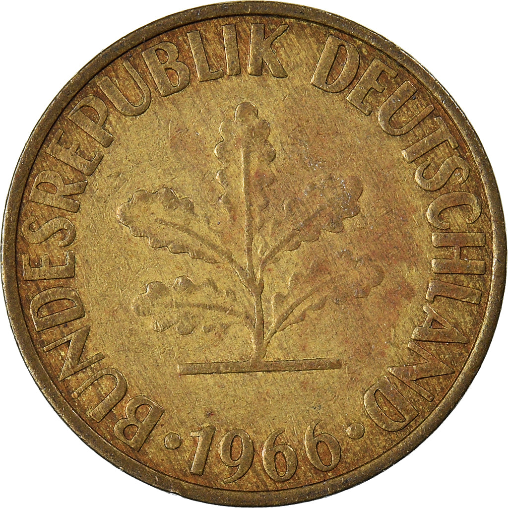 Munten, Federale Duitse Republiek, 10 Pfennig, 1966