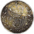 Moneda, Gran Bretaña, George V, 3 Pence, 1916, MBC, Plata, KM:813