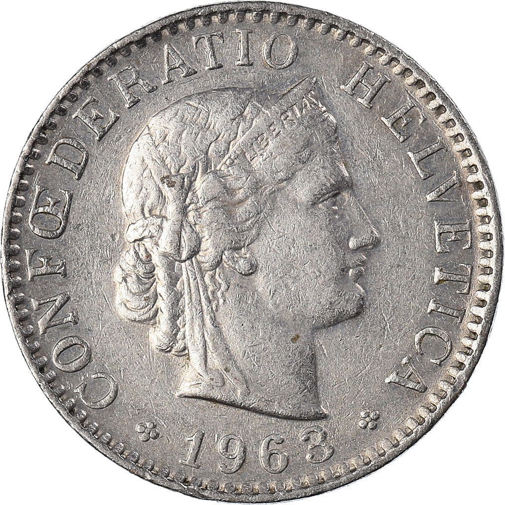 Moneta, Szwajcaria, 20 Rappen, 1963