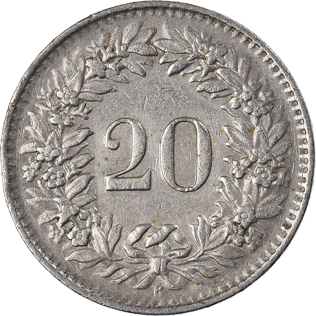 Moneta, Szwajcaria, 20 Rappen, 1963